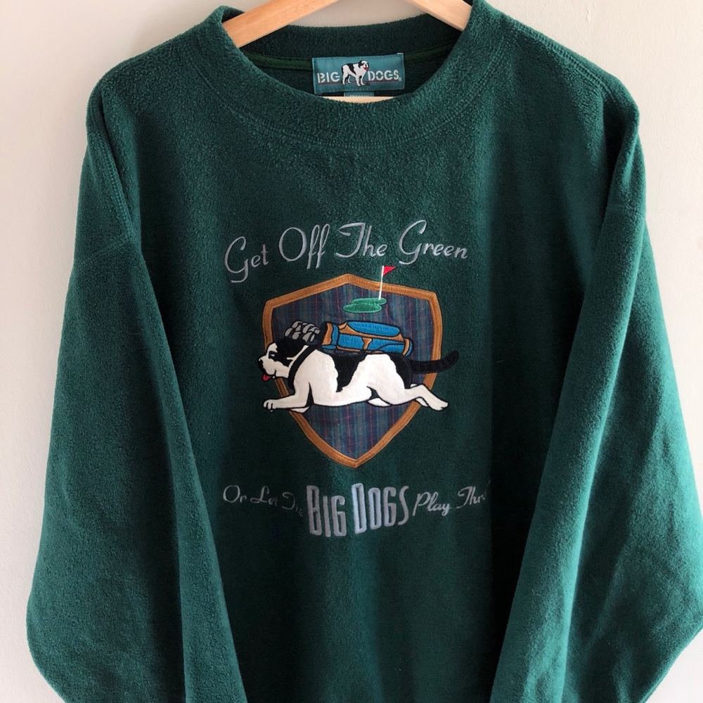 Green Fleece Big Dogs sweater